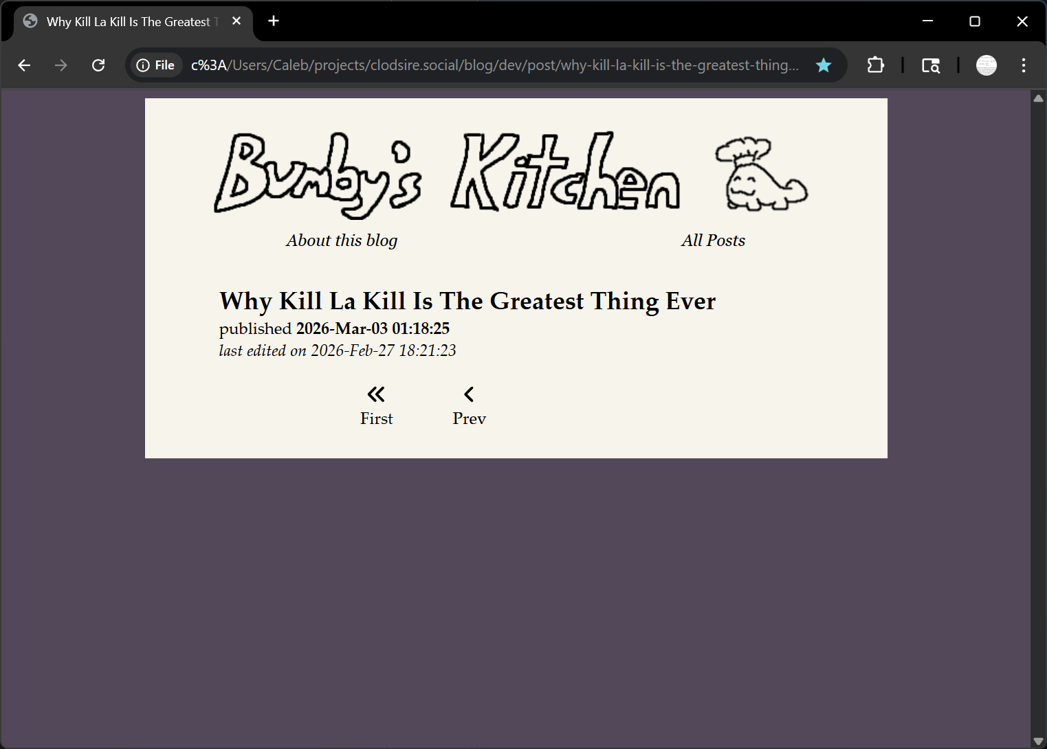 Unfortunately the “last edited” behavior was bugged at the time I wrote this blog post.